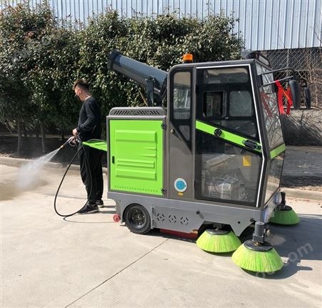 电动扫地车 高压清洁洒水扫路车雾炮清扫车 环卫清扫车