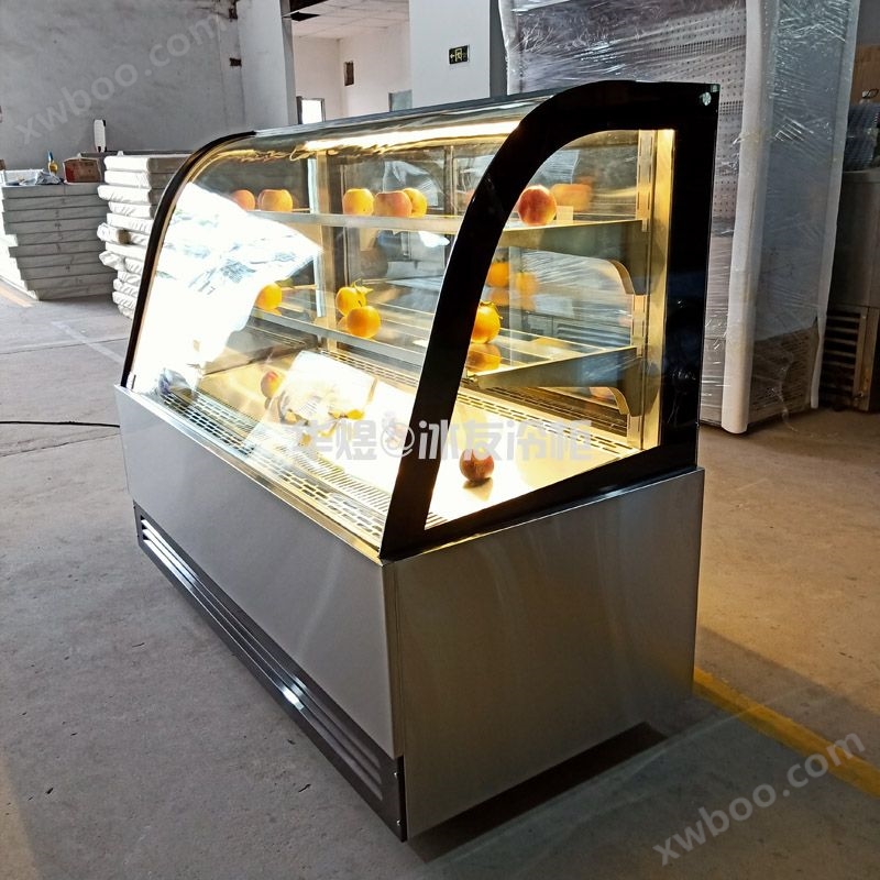弧形蛋糕柜水果饮料冷藏展示柜西点甜品保鲜柜(图2)