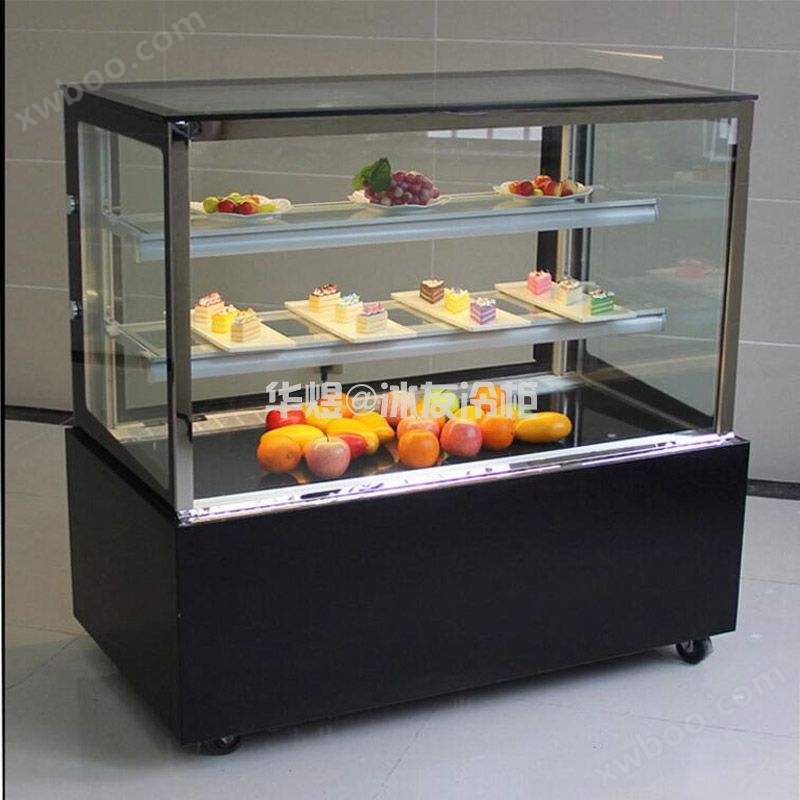 直角蛋糕柜甜口西点冷藏展示柜水果保鲜柜冷饮柜(图3)
