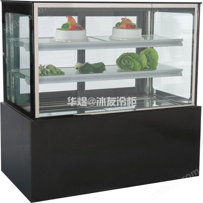 直角蛋糕柜甜口西点冷藏展示柜水果保鲜柜冷饮柜(图1)