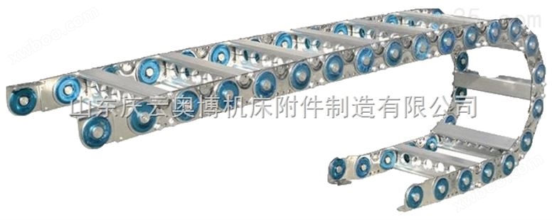 大连钢制拖链供应  唐山钢厂钢铝拖链 油管拖链生产