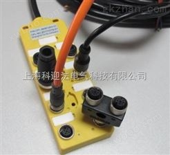 M8接线盒|M8传感器执行器接线盒带PUR电缆厂家2