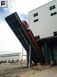 沧州方正全密封卸车机后翻式液压翻板卸车机