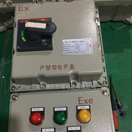 BXK小型三相电机防爆控制开关箱