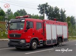 重汽豪沃T5G 5吨泡沫消防车参数配置照片价格