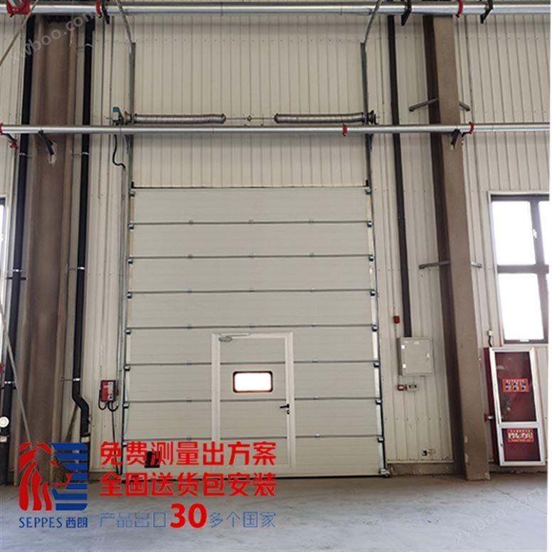 上海安全带有小门的工业提升门