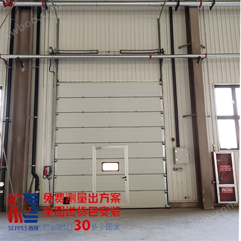 上海安全带有小门的工业提升门