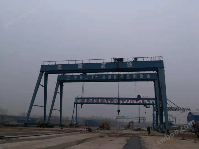 福建福州龙门吊起重机制造厂家 50吨门式起重机轨道铺设