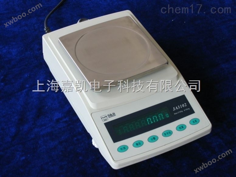 上海海康JA5102电子精密天平，5100g、0.01天平