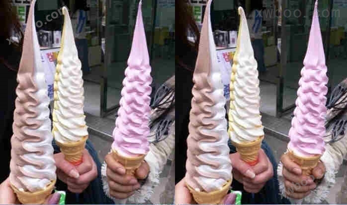 超长冰淇淋图片