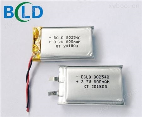 电动水杯聚合物锂电池BCLD802540/800mah